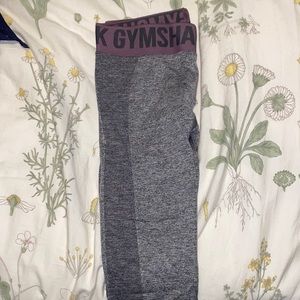 Grey gym shark leggings